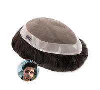 Parrucchino da uomo Parrucchino for capelli da uomo Mono NPU Parrucca for capelli umani Sistema di capelli indiani Onda diritta Parrucchino Protesi capillare for uomo Attaccatura dei capelli Parrucche