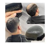 Parrucchino per Uomo Toupee da uomo Sistema di sostituzione dei capelli umani Parrucca da uomo Attaccatura dei capelli naturale Parte anteriore in pizzo svizzero con pelle sottile PU Toupee da uomo Du