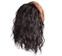 Parrucchino riccio dall'aspetto naturale per acconciatura veloce Estensione dei capelli della fascia del cranio per le donne parrucche veloci in fibra ad alta temperatura