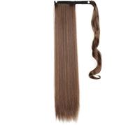 Parrucchino Sintetico Resistente Al Calore Marrone Biondo Da Donna Lungo 22 34" Avvolgente Attorno Alla Coda Di Cavallo Con Clip Nell'estensione Dei Capelli 2-30 85CM-140G