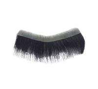 Parrucchino sulla fronte Capelli umani Pelle ultra sottile Base in PU Toupee da uomo Stile V Attaccatura frontale dritta(16x1.2cm)
