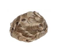 Parrucchino sulla fronte Protesi for capelli non rilevabile con base senza nodi e sistema di umani pelle ultra sottile for uomo(6x8)