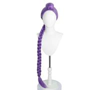 Parrucia da donna intrecciata per cosplay anime, accessorio per feste in costume di Halloween, proposito di capelli sintetici per il gioco di ruolo e uso delle convenzioni A