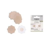 PARSA Beauty - Flower Satin Nipple Covers - Skin-friendly & Opaque Nude
