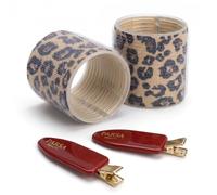 PARSA Beauty HAIR HERO Bigodini e set di clip | Curler per capelli con design leopardato alla moda, ricci voluminosi senza calore, Contenuto del Set, Facile Da Usare