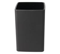 PARSA Beauty Premium Bicchiere per spazzolini nero - Design antiscivolo per spazzolini e dentifricio - Durevole e igienico, perfetto per il bagno