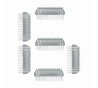PARSA Beauty Set di 6 pennelli per unghie, colore grigio