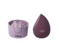 PARSA Beauty Set di spugnette trucco make up ispirato a Disney Minnie Mouse - Beauty blender con supporto - Spugna trucco per fondotinta & illuminante - Asciugatura igienica, morbido & preciso
