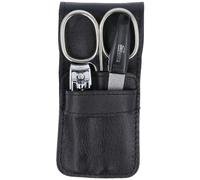 PARSA Beauty Set per manicure da viaggio, 3 pezzi, di alta qualità, compatto, in vera pelle, per unghie perfette in viaggio, set per la cura delle unghie