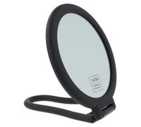 PARSA BEAUTY specchio con ingrandimento 3x - Specchio trucco rotondo, doppia faccia, di colore nero - Design moderno per uno styling preciso - Specchio da tavolo da posizionare e appendere