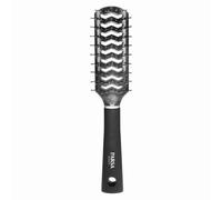 PARSA Beauty Trend Line spazzola capelli - Spazzola per asciugacapelli (Nera) con fessure per l'aria e punte in plastica per districare, asciugare e lisciare - Spazzola per capelli senza strappi