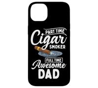 Part Time Cigar Smoker Full Time Awesome Dad Sigari Padre Custodia per iPhone 14 Plus