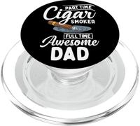 Part Time Cigar Smoker Full Time Awesome Dad Sigari Padre PopSockets PopGrip per MagSafe