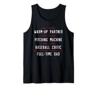 Part-Time Warm Up Partner Pitching Baseball A tempo pieno Papà Canotta