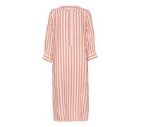 Part Two Aliapw Women's Regular Fit Mid Calf Dress Abito Casual, Mandarino Red Stripe, 46 Donna