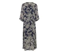 Part Two BeritPW - Vestito da Donna con Lunghezza Lunga, vestibilità Regolare, Dark Navy Delicate Leaf, 46