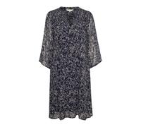 Part Two, ,Dresses ,Donna ,Nero ,S Abito Blu Scuro a Fiori Sparsi