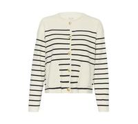 Part Two Elodiepw - Cardigan da Donna con Maniche Lunghe, Dark Navy Stripe, XL