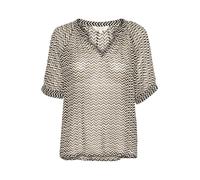 Part Two Popsypw Camicia da Donna, Small Black Zig Zag Print, 46