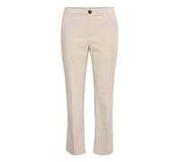 Part Two Women's Pantaloni in Corduroy, Lunghezza Svasata, Gamba Regolare Trova, Pale Perfectly, 44 Donna