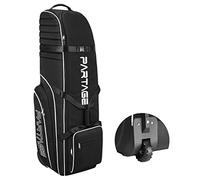 Partage Borsa da viaggio da golf con ruote, custodia da viaggio per linee aeree, Oxford 900D resistente, colore nero