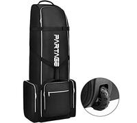 Partage Borsa da viaggio da golf con ruote, custodia da viaggio per linee aeree, Oxford 600D resistente, colore nero