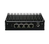 Partaker C3 Firewall Micro Appliance,Mini PC, Intel Quad Core Celeron J3160, 4 Intel i210AT/i211-AT Nic, AES-Ni, 4G RAM 128G SSD