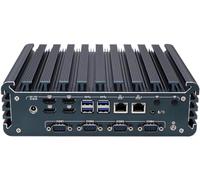 Partaker Fanless Industrial Computer, Mini PC, IPC, Core I5 1235U, I15, 4 x HDMI, 2 x LAN, TPM2.0, 4 x COM COM1/2 for RS232/RS485, 64G RAM, 1TB SSD