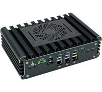 Partaker Fanless Industrial Computer, Mini PC, IPC, Intel Core I5 1135G7, Windows 11 Pro, I12, HDMI, DP, 3 x I225-V 2.5Gbe LAN, 16 Way GPIO, 6 x COM, 2Pin Phoenix, 16G RAM, 256G SSD, 1TB HDD