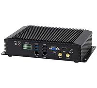 Partaker Fanless Industrial PC,Mini Desktop Computer with Intel Core I5 4200U Dual Core CPU, 16GB Ram 240GB SSD,6xCOM, 4xUSB 3.0, 4xUSB 2.0, 2xLAN, GPIO, HD Port, VGA, Wi-Fi,Windows 10 Pro