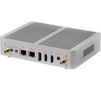 Partaker Fanless Mini PC, Desktop Computer, Kodi Box, HTPC, Intel N100, B15, 8 x USB, 2 x LAN, 1 x DP, 2 x HDMI, Barebone, NO RAM, NO Storage, NO System