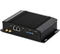 Partaker Industrial Computer, Fanless Mini PC,IPC,Intel Celeron 2955U,Windows 10 Pro or Linux Ubuntu, Dual Lan,VGA,HD,2xCOM,4xUSB 3.0,WiFi,8GB Ram 512GB SSD