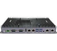 Partaker Industrial Computer, Fanless Mini PC, IPC, Intel Celeron 4205U, Windows 11 or Linux Ubuntu, TPM2.0, AES-NI, 9-36V, Watchdog, WOL, 4G Supported, 4 LAN, 4 COM, 8GB Ram 256GB SSD