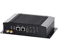 Partaker Industrial Computer, IPC, Fanless Mini PC, Intel N100, I1, 4 x USB, 2 x COM, 2 x LAN, DP, 2 x HDMI, Barebone, NO RAM, NO Storage, NO System