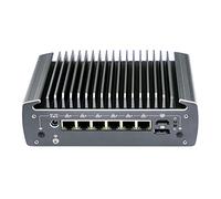 Partaker Micro Firewall Appliance, Fanless Mini PC, OPNsense, VPN, Router PC, Intel Core I5 10210U, C9, AES-NI, 6 x 2.5GbE I225-V B3, HDMI, DP, COM, SIM Slot, TPM2.0, 16G RAM, 512G SSD