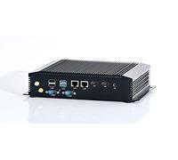 Partaker Powerful Mini PC, Industrial PC with Intel Quad Core CPU i7 1065G7 10th Gen. 8GB DDR4 RAM, 128GB SSD, 2×HD 2×LAN 8×USB, Windows10 Pro, Wi-Fi
