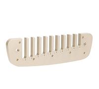 Parte armonica in lega di alluminio, parte armonica a pettine musicale con chiave armonica a 10 fori per principianti(oro)