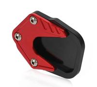 Parte cavalletto laterale Piastra Di Supporto Per Pad Estensione Per Cavalletto Laterale In Alluminio CNC Per Allargare Il Per Moto Per CFMOTO 650MT Tutto L'anno(Red)