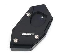 Parte cavalletto laterale Piastra Supporto Cavalletto Laterale Estensore Moto Per HONDA XLV 600 650 700 TRANSALP Per DOMINATOR NX650 FMX650(Black)