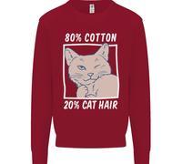 Parte Cotone Parte Gatto Capelli Divertente Bambini Felpa Maglioncino