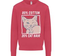 Parte Cotone Parte Gatto Capelli Divertente Bambini Felpa Maglioncino
