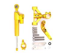 Parte della moto Moto Ammortizzatore Di Sterzo Stabilizerlinear Stabilizzatore Lineare Staffa Kit Per Kawasaki ZX14R ZZR1400 ZX 14R ZZR 1400 2006-2020 2019 2018 2017 2016 2015 2014(Gold)