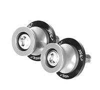 Parte della motocicletta Moto Forcellone Cursori Bobine Stand Viti Protector Per Honda TRANSALP 600 650 700 XLV Per TRANSAL(Silver)