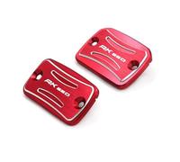 Parte della motocicletta Tappo Cilindro Principale In Alluminio CNC Coperchio Serbatoio Fluido Frizione Freno Moto Per KYMCO AK550 AK 550 2017 2018 2019 2020 2021 2022(Red)