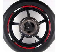 Parte della ruota della motocicletta Adesivo Riflettente Per Cerchione Da 19" E 17" Per S&uzuki Per V-Strom DL650 SX 250 DL1000 1050 XT(Style 4)