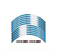 Parte della ruota della motocicletta Strisce Adesive Riflettenti Cerchi Motociclette Decalcomanie Cerchi Per Per GSXS1000 Per GSX-S1000F(Style 1)