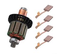 Parte di ricambio 619380-9 e componente compatibile 619583- per DDF482 DHP482 con 194427- CB-440 armatura motore spazzola carbone per set