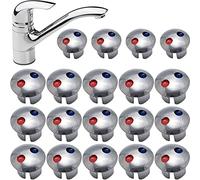 Parte Di Ricambio Per Rubinetto 20 Pezzi | Maniglia Del Rubinetto Pulsanti Indice Rubinetti Parte Di Ricambio, Indicatori Acqua Calda Fredda, Pulsante Segnali Caldo E Freddo Etichetta Acqua Calda