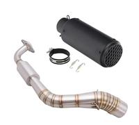 Parte di scarico 1 Set Per Yamaha, Per Aerox 155, NVX, 125, Per, E, Marmitta Per Moto, Completa, Silenziatori Rimovibili(Black)