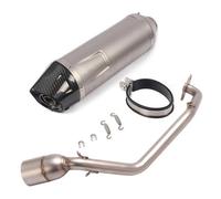 Parte di scarico Marmitta Di Scarico In Carbonio Per Moto, Raccordo Centrale Anteriore, Per Honda PCX125 PCX150 PCX 125 150 2021 2022(Chrome)